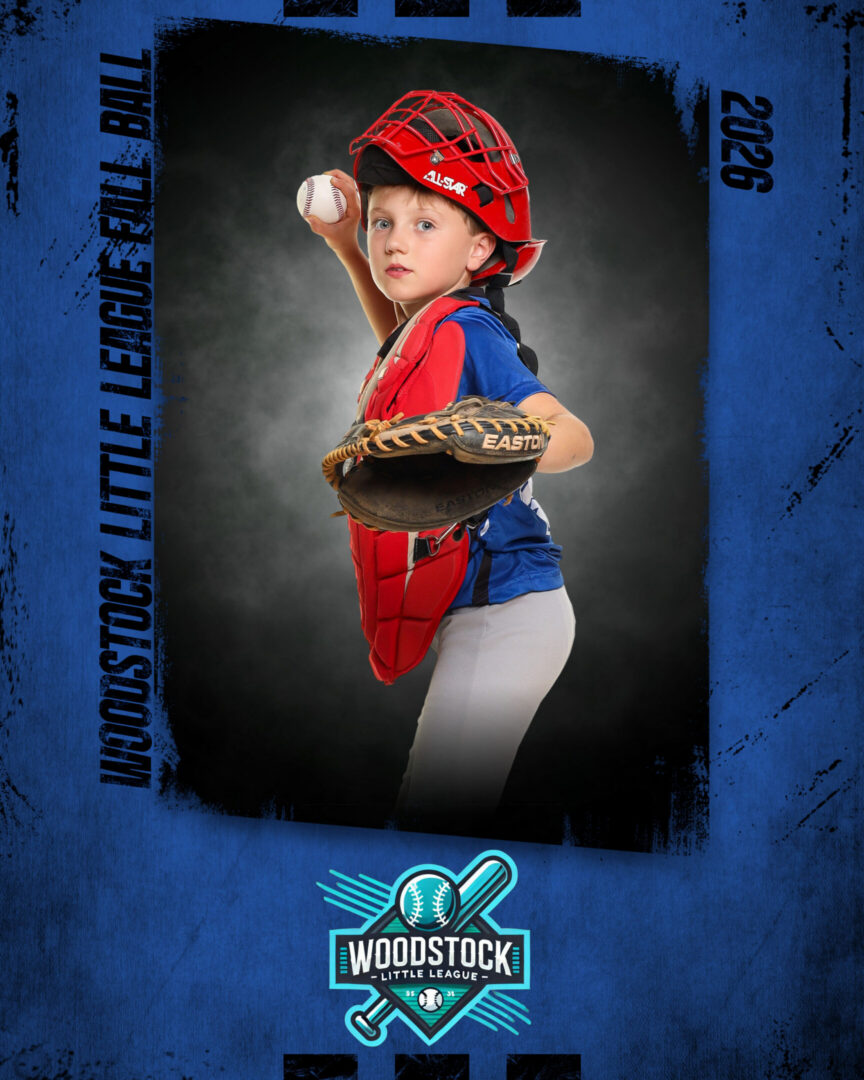 Young baseball player ready to pitch.